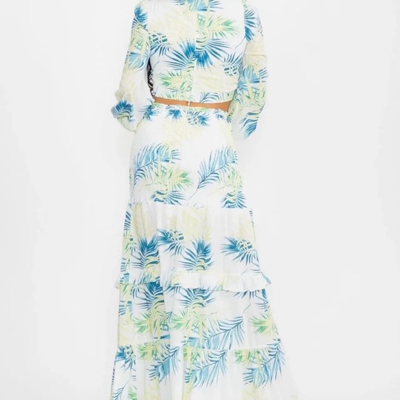 Leaf Print Two-Piece Set - Picture 3 of 4